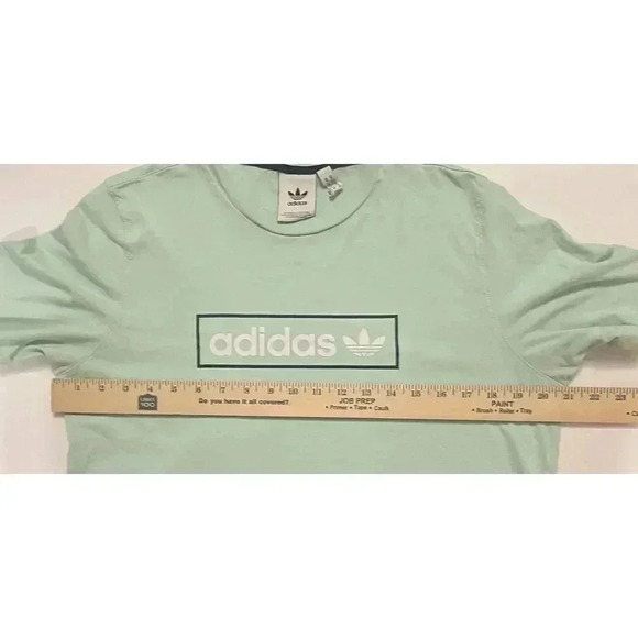 Adidas Originals Linear Logo Trefoil T-Shirt Men’s Medium Mint - Picture 3 of 6